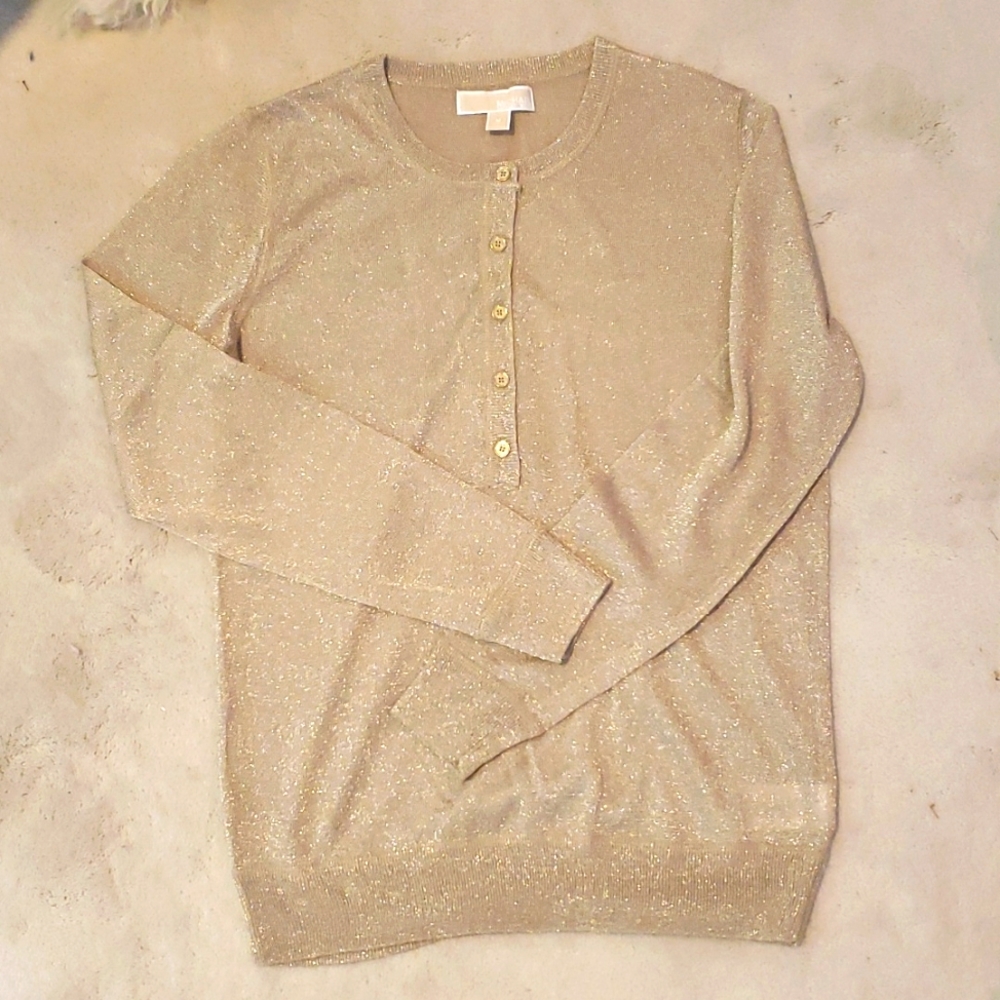 Michael Kors gold sweater NWOT